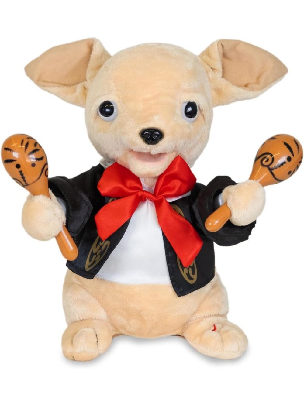 Singing Animated Chihuahua Plush Toy with Maracas - 12" Cuddle Buddy